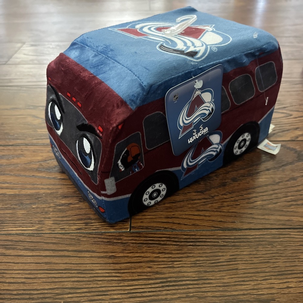 Bleacher Creatures Colorado Avalanche Team Bus Kuricha Plush NWT